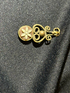 Antique Edwardian Filigree Floral Charm, c. 1900–1910