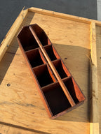 Vintage Refinished Fir Plywood Carpenter's Tool Tote, c. 1920–1945