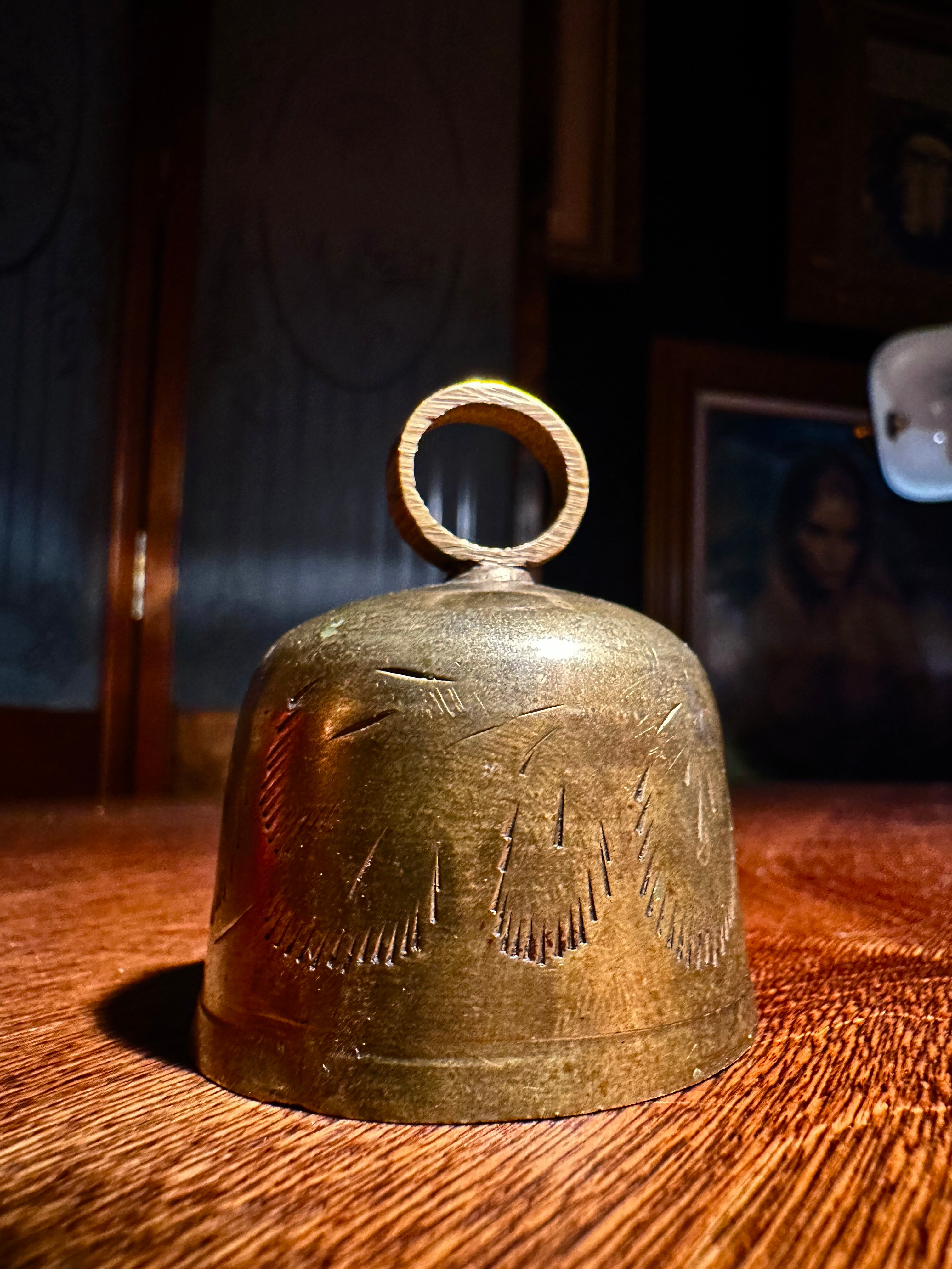 18th–19th Century Brass Candle Snuffer Head c.1750–1850 — Oldest Viridian Inventory Piece