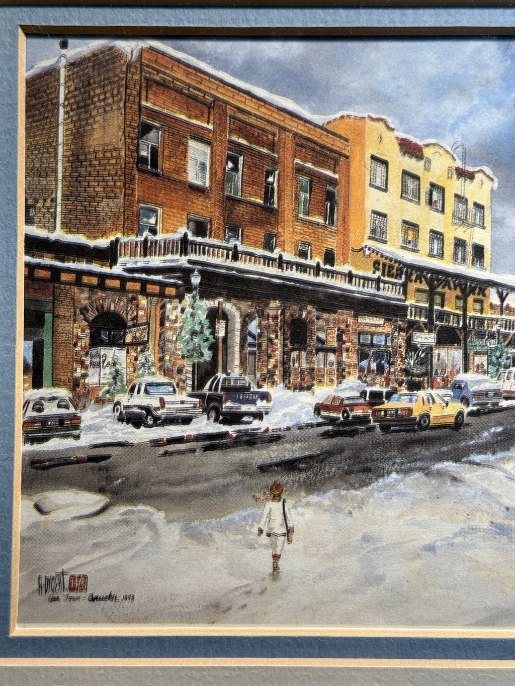 Truckee, California Winter Street Scene “Our Town” (1983) | Limited Edition Print by A. Dygert