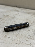 Jowika Two-Blade Pocket Knife, Republic of Ireland, Bird Trademark, Black Jigged Scales, c. 1960s–1970s
