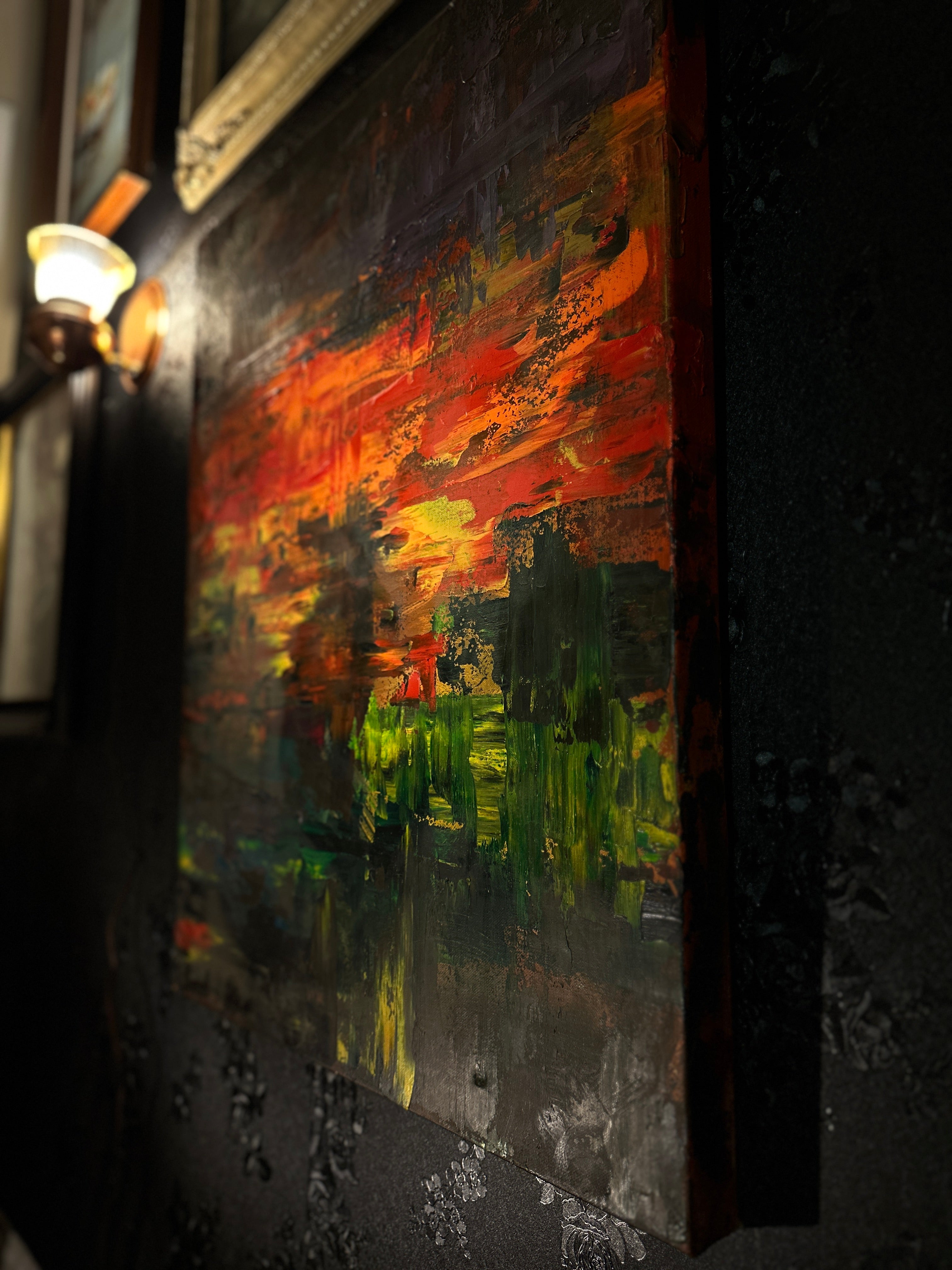 Untitled Abstract Oil Painting (2015) | Contemporary 24×30 Canvas