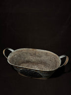 Vintage French Galvanized Metal Planter, Lyon Aviculture Prize d'Honneur 1957