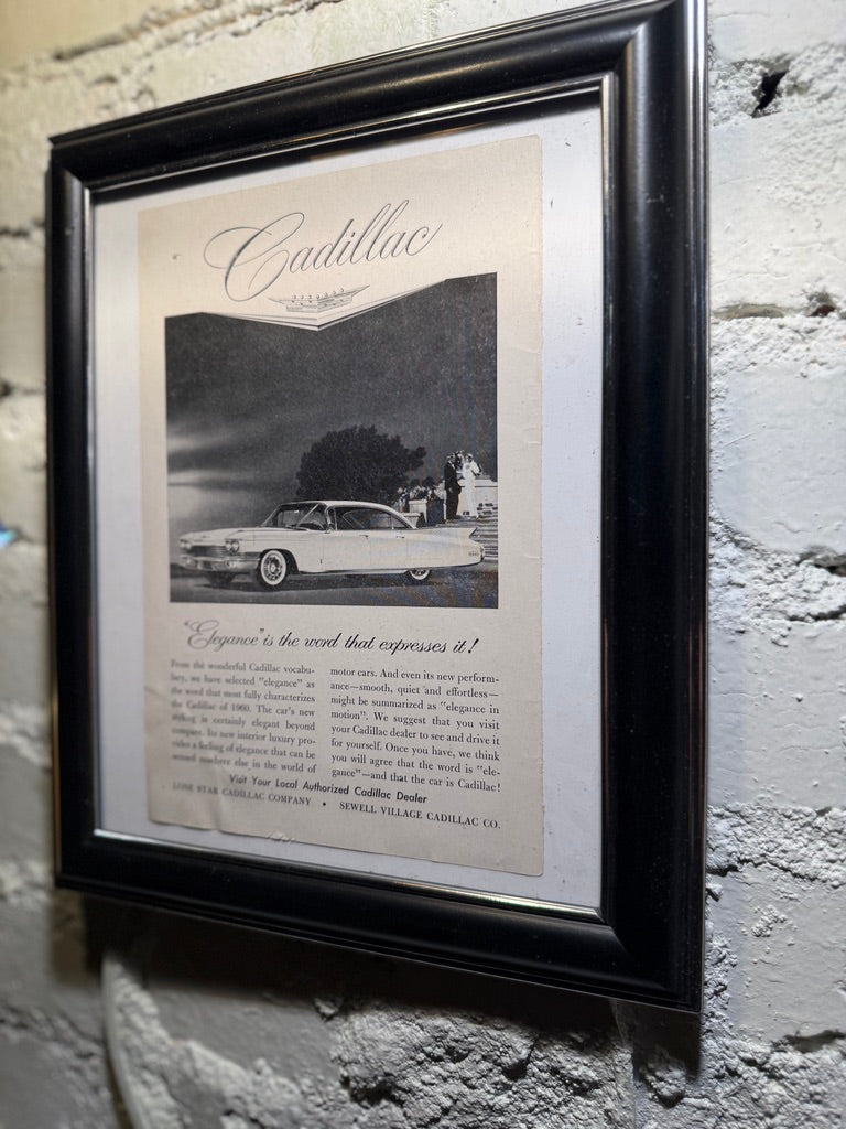 Framed 1960 Cadillac Advertisement, La Jolla Magazine (c. 1960)
