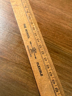 Mid-Century American Flexible Wooden School Ruler | Made in USA, c. 1940s–1950s