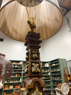 Vintage Mediterranean Revival Column Table Lamps, Pair, c. 1965–1978