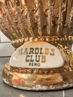 1976 Harolds Club Reno Jim Beam Regal China Gilt Floral Decanter
