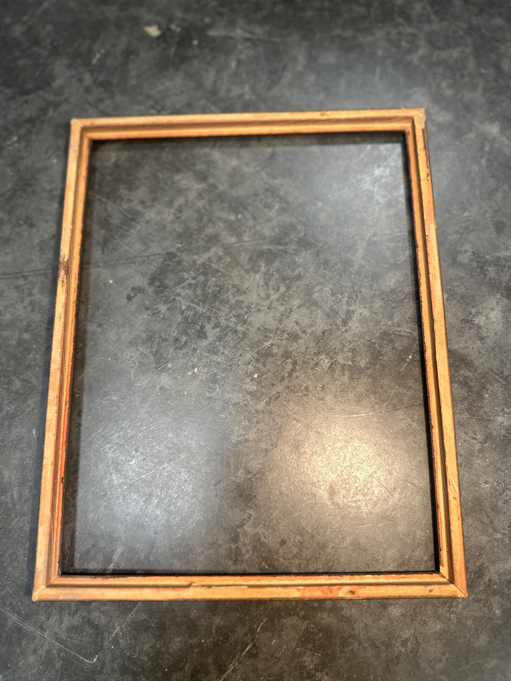 Mid Century Picture Frame, c. 1940s–1950s Silver-Tone Beaded Frame