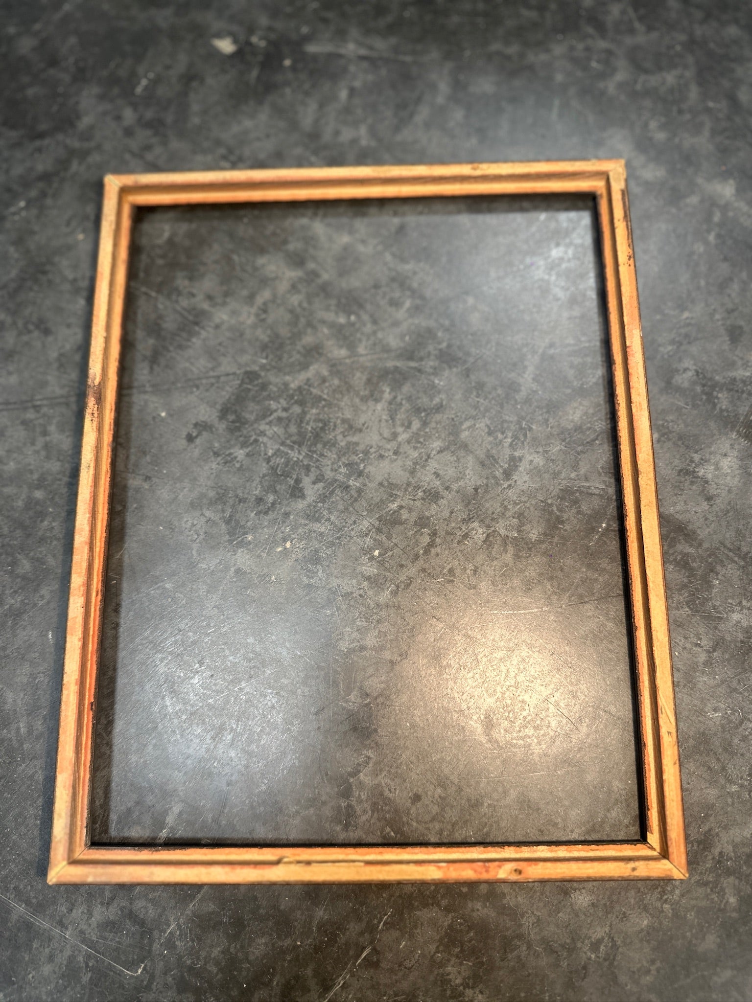 Mid Century Picture Frame, c. 1940s–1950s Silver-Tone Beaded Frame