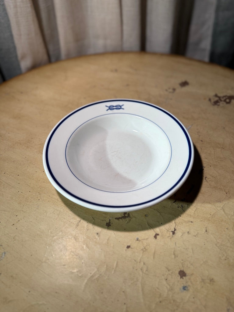 Syracuse China O.P. Co. Cobalt Rim Bowl, c. 1950s–60s