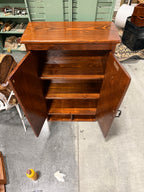 Antique Pine Two-Door Cupboard in Wormwood Boards, c. 1875–1910