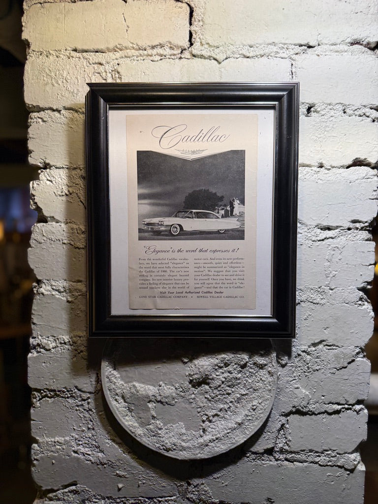 Framed 1960 Cadillac Advertisement, La Jolla Magazine (c. 1960)