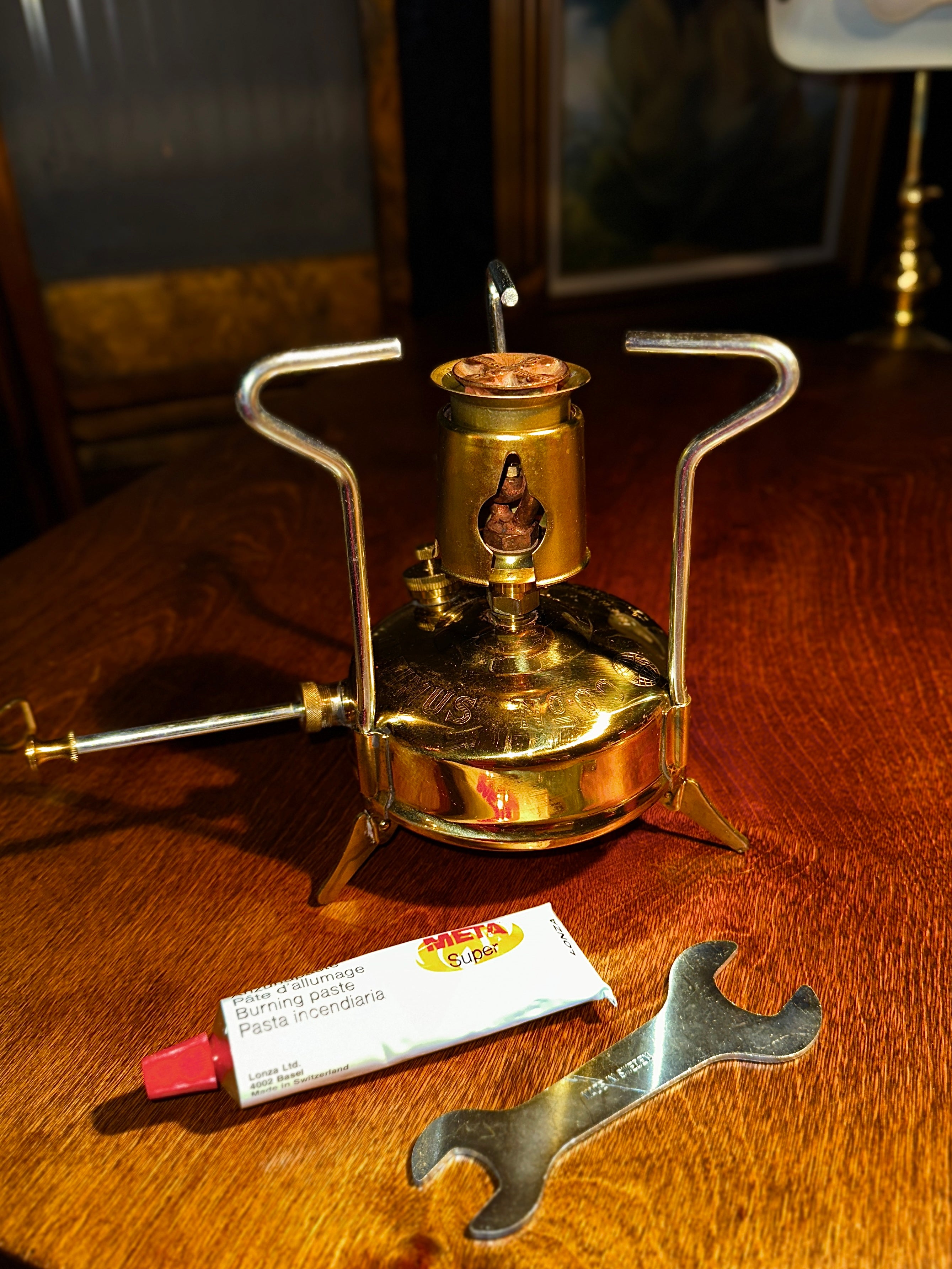Optimus No. 00 Swedish Brass Paraffin Pressure Stove c.1969–1976