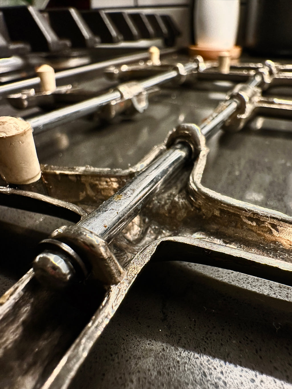 Mid-Century Expandable Cast Aluminum Trivet, c. 1950s–1960s