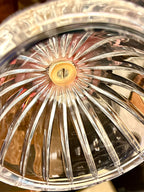 Italian St George Crystal Lidded Dish, 24% Lead Crystal, Late 20th Century