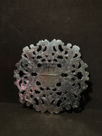 Vintage Expandable Silver-Plated Filigree Trivet (Mid-20th Century)