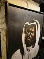 Hooded Elder Oil on Canvas Portrait Signed by McLaughlin c 1981