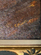 Mid-Century Still Life Painting by C. Munoz, 1967