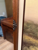 William Newport Signed Oklahoma Farmhouse Oil Painting, c. 1920s–1940s