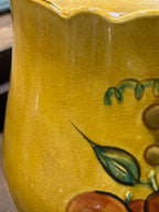Vintage California Pottery Embossed Fruit Cookie Jar, c. 1945–1960