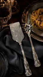 Vintage Silver-Plated Pasta Serving Set, Boxed Spaghetti & Lasagna Servers