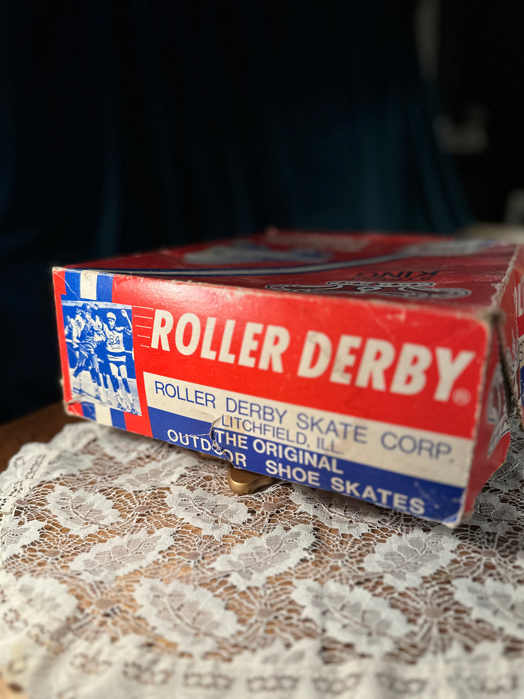 Vintage Roller Derby Street King Outdoor Shoe Skates With Original Box