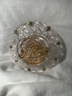 Antique 1904 St. Louis World’s Fair Pressed Glass Souvenir Plate, Festival Hall & Cascade Gardens