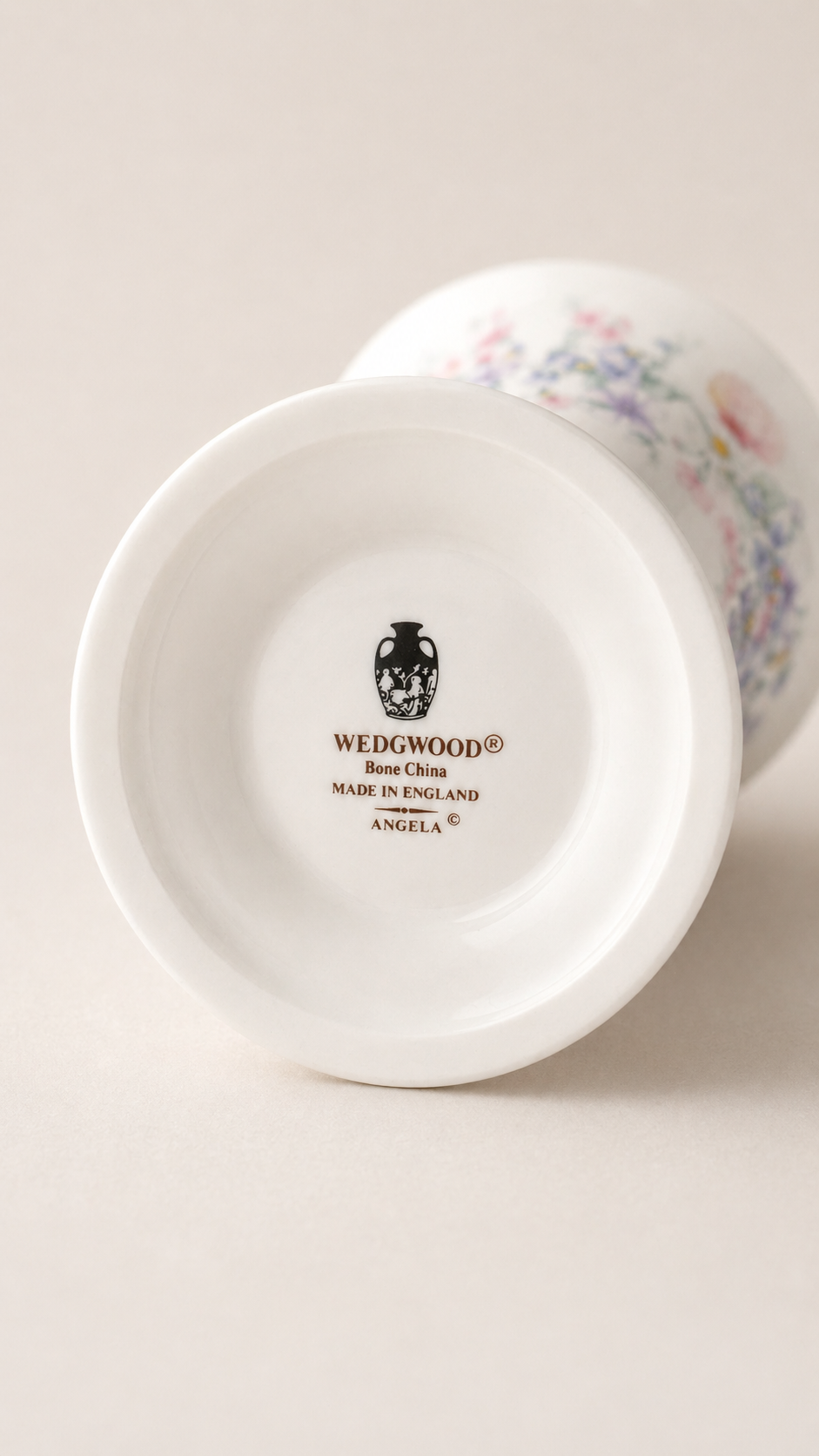 Vintage Wedgwood Angela Bone China Posy Vase, c. 1970s