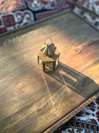 Brass and Glass Miniature Candle Lantern