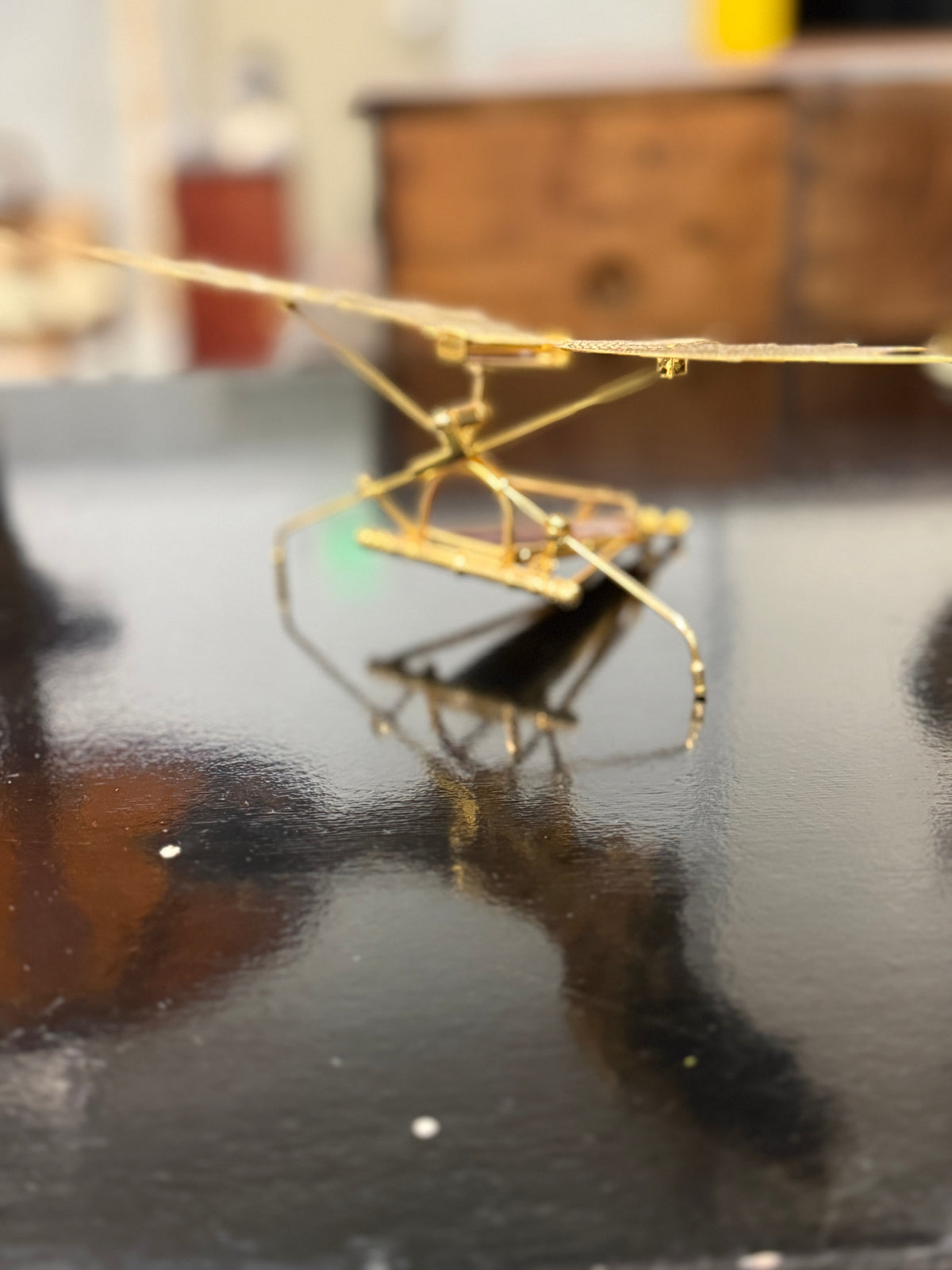 Noble Collection Da Vinci Flying Machine Brass Ornithopter Replica