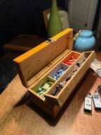 Antique Artist’s Pastel Box with Original Contents, c. 1900–1935