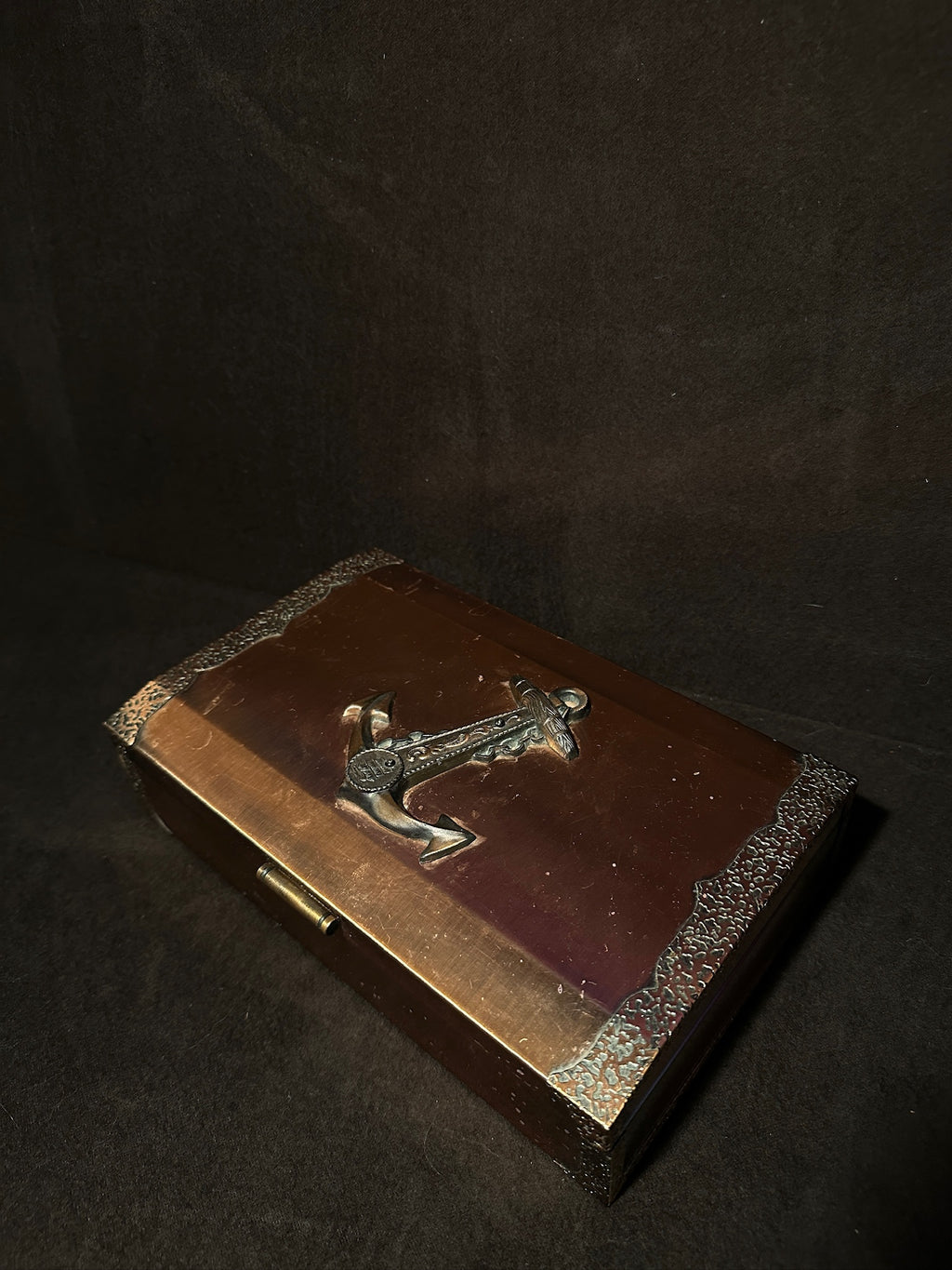 Japanese Nautical Anchor Jewelry Box, c. 1960s