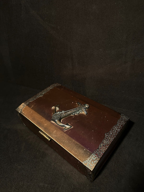 Japanese Nautical Anchor Jewelry Box, c. 1960s