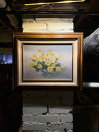 Terry Daugherty Floral Still Life (c. 1980s) | Signed Oil Painting on Canvas