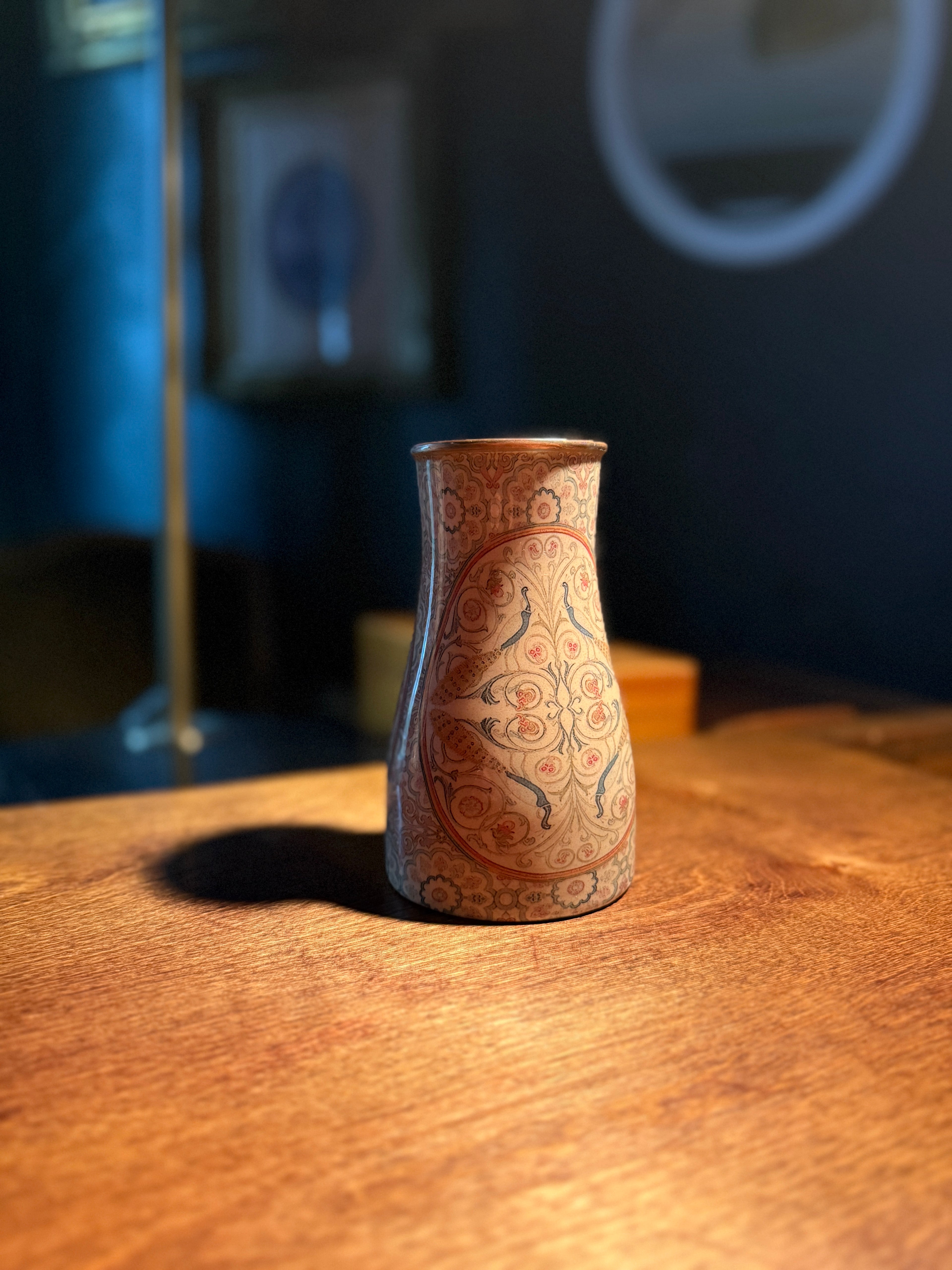 Antique American Copper Bronzeware Vase by DHAAL, c. 1890–1915