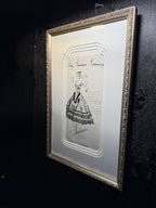 Antique Fashion Illustration Advertisement “Gay Summer Evenings,” Sanderson’s La Jolla, c. 1930s–1940s