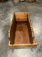Bread Slicing Box in Quartersawn Oak, Twin Kerfed Guide Walls over a Crumb Tray Base, American, c. 1930–1955