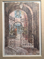 1968 Don Davey New Orleans French Quarter Framed Print