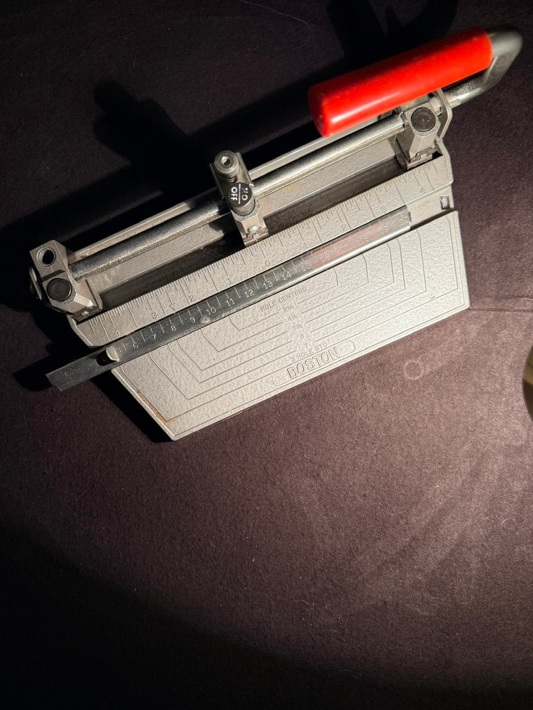 Vintage Boston 3-Hole Paper Punch c. 1970s