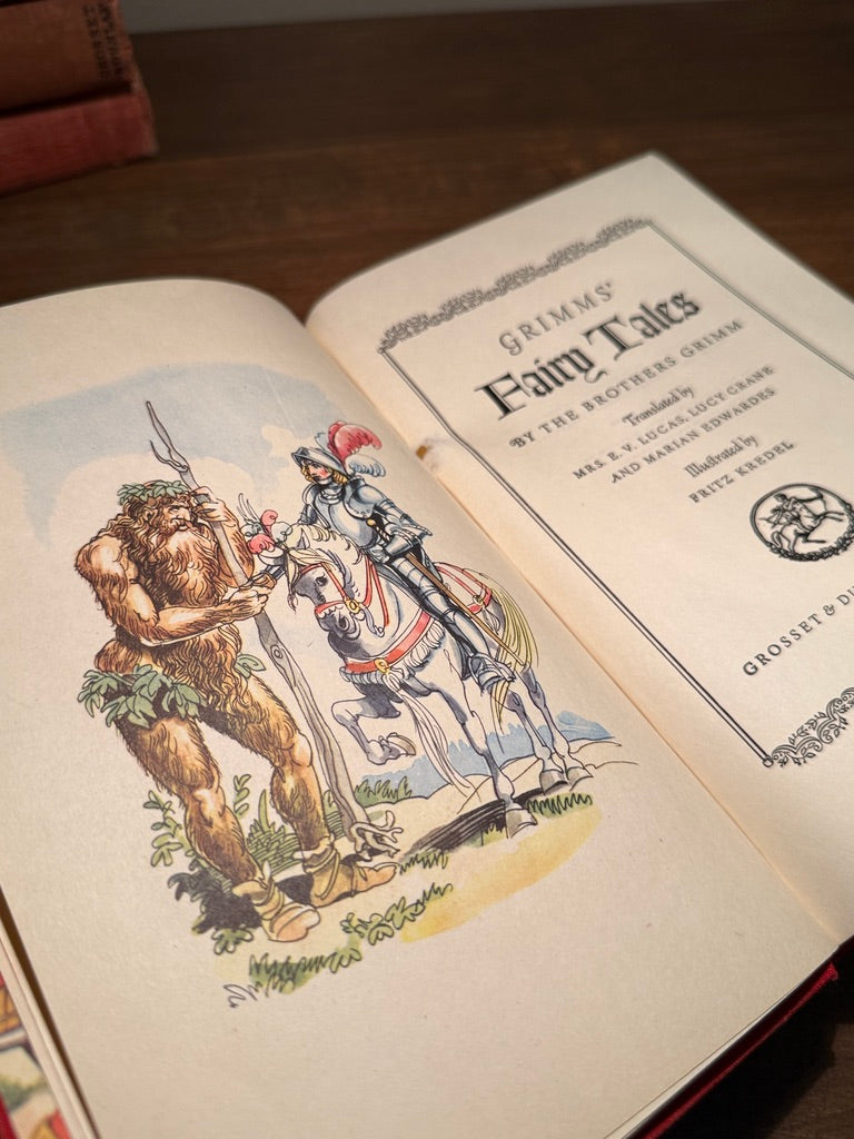 Grimms’ Fairy Tales 1945 Fritz Kredel Illustrated Grosset & Dunlap Edition c 1945