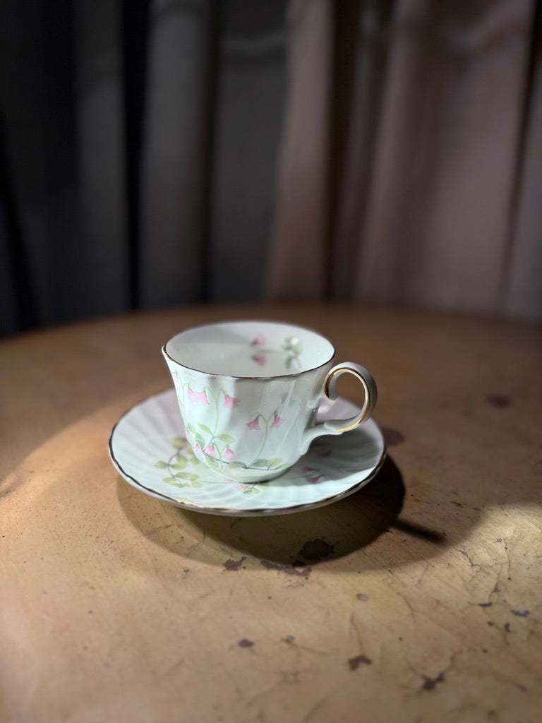 Heirloom Fine Bone China Teacup & Saucer, England (c. 1970–1985)
