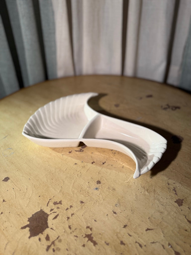 Hoenig of California Sculptural Divided Dish Mid-Century Modern Art Pottery, c. 1948–1955