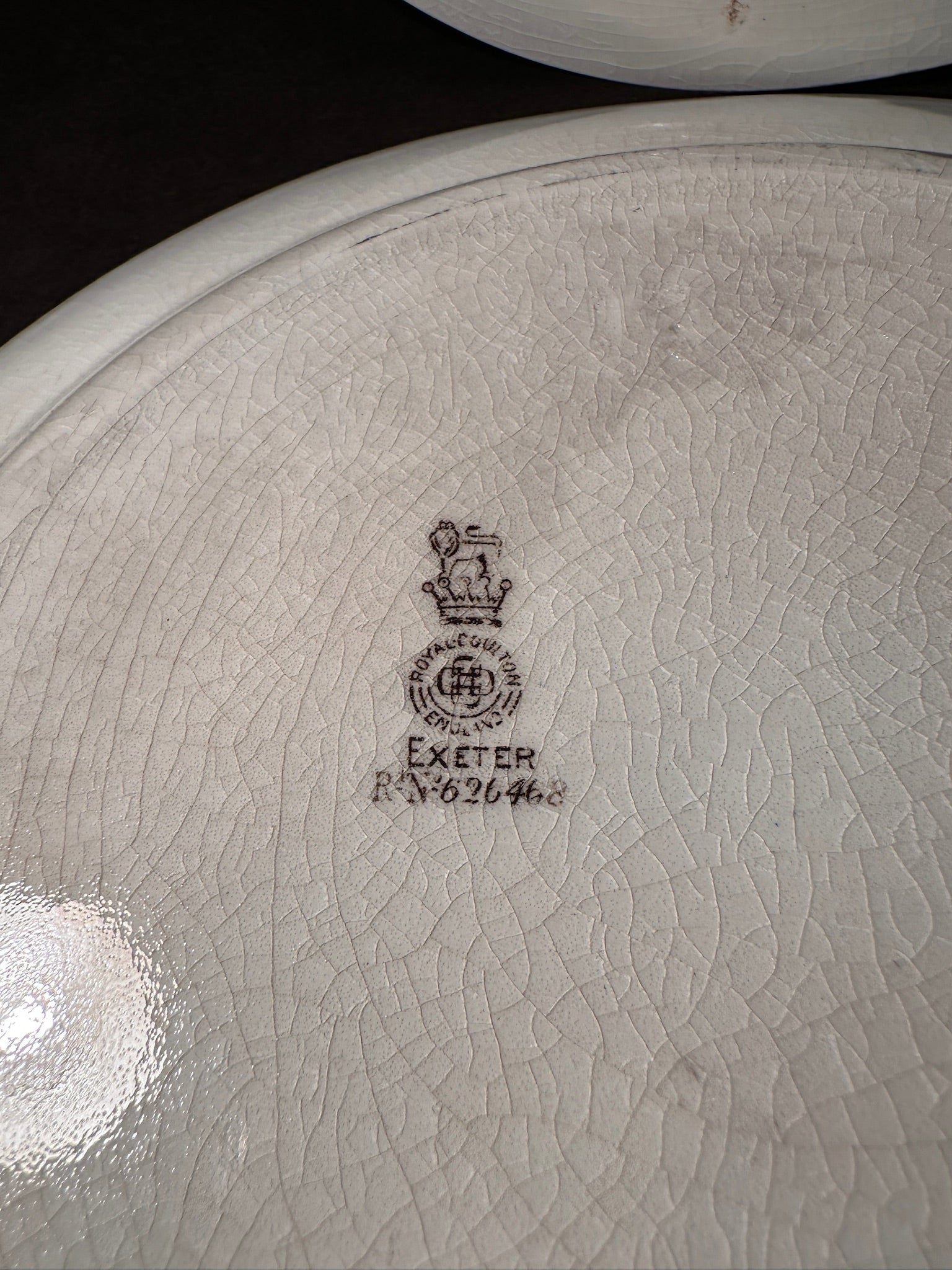 Antique Royal Doulton Exeter Plates, c. 1910s–1920s