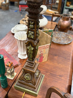 Vintage Mediterranean Revival Column Table Lamps, Pair, c. 1965–1978