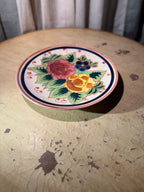 Vintage Bella Casa Floral Plate by Ganz (c. 1960s–1970s)