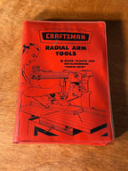Vintage Craftsman Radial Arm Tool Know-How Manual, Sears, 1961