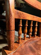 Antique Nichols & Stone American Provincial Chair (c. 1890–1930) – Solid Wood, Made in USA