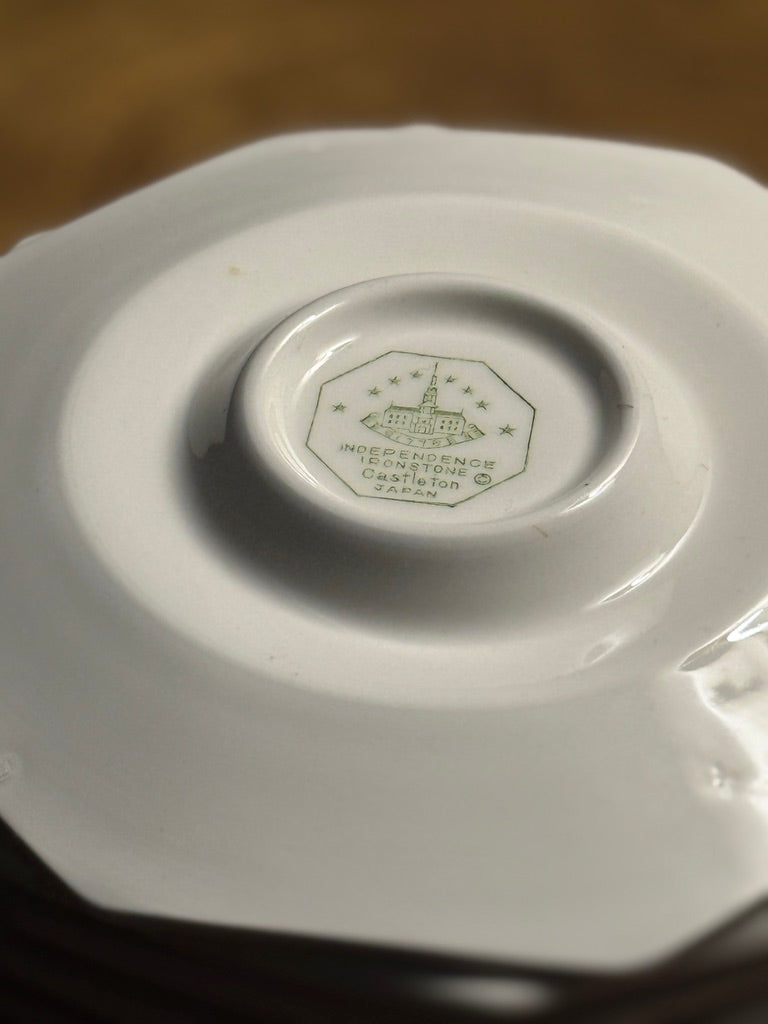 Nikko Classic Collection Saucer Set of 8 c.1950–1960 | Mid-Century Japanese Porcelain