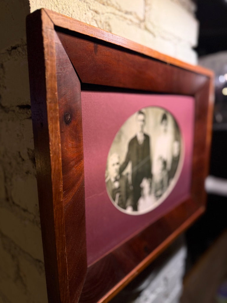 Turn-of-the-Century Family Portrait Photograph, c. 1895–1910 | Original Framed Studio Photo