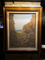 Terry Daugherty Canyon Landscape (1982) | Northern Nevada Oil Painting